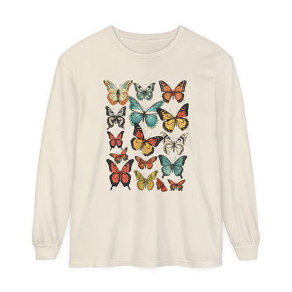 Vintage Butterfly Long Sleeve Shirt