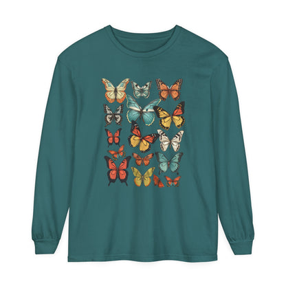 Vintage Butterfly Long Sleeve Shirt