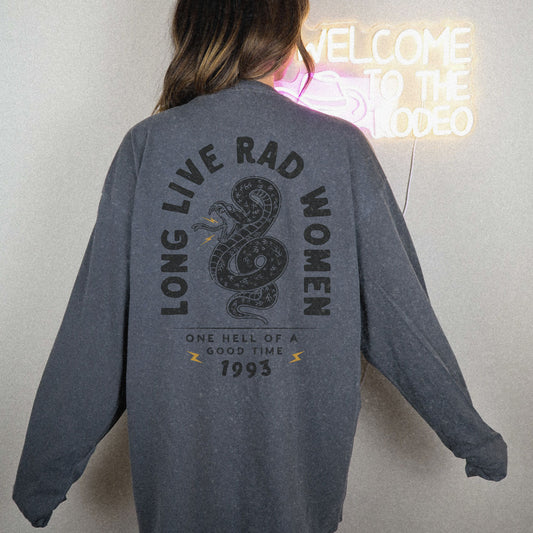 Long Live Rad Women Long Sleeve Shirt