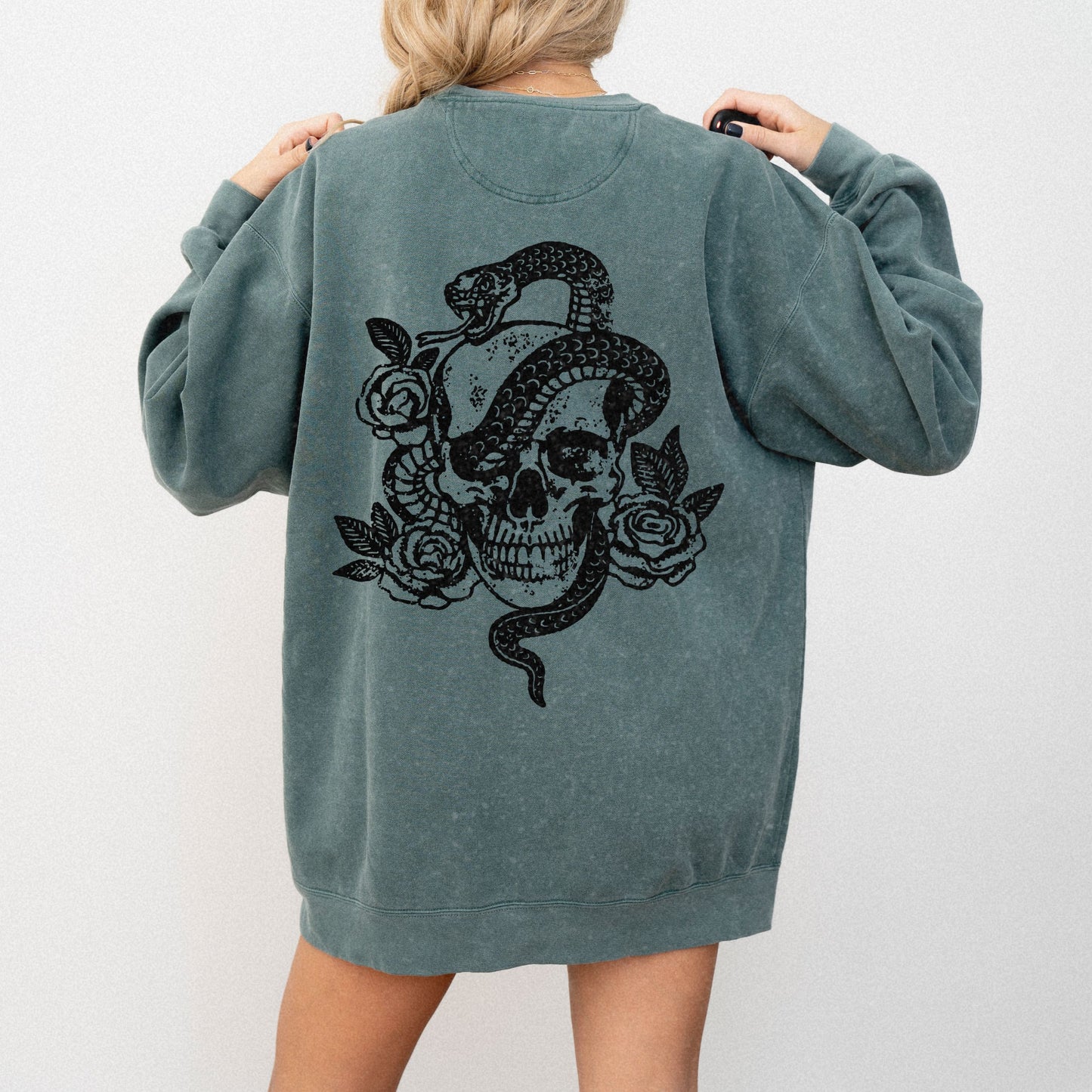 Skull and Snake Crewneck